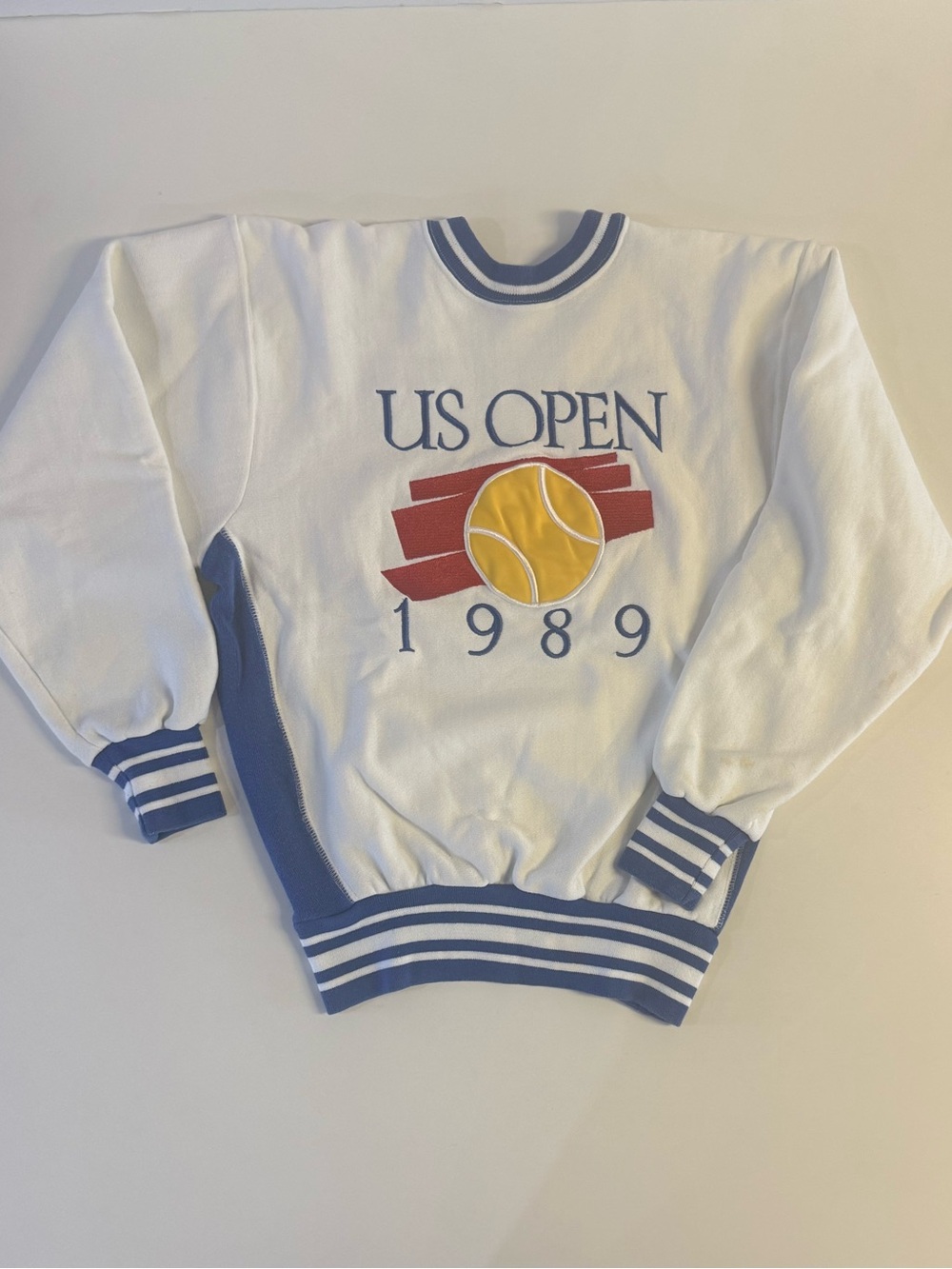 Vintage US Open 1989 Crewneck Sweatshirt Made in USA Mister Fox Missing Tag